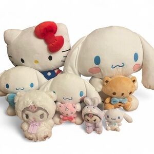 Sanrio Plush & Keychain Collection:
1 Hello Kitty 4 Cinnamoroll 2 Kuromi